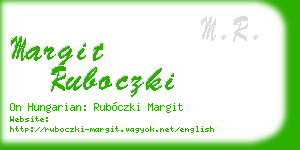margit ruboczki business card